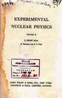 Experimental Nuclear Physics volume II