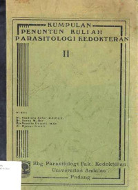 Kumpulan Penuntun Kuliah Parasitologi Kedokteran II