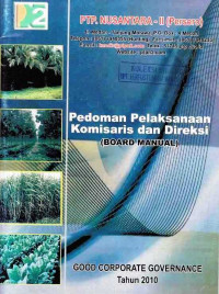 Pedoman Pelaksanaan Komisaris dan Direksi (Board Manual)