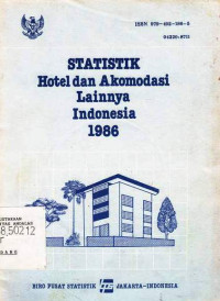 Statistik Hotel dan Akomodasi Lainnya Indonesia 1986