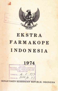 Ekstra Farmakope Indonesia 1974