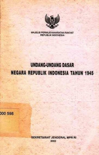 Undang Undang Dasar Negara Republik Indonesia Tahun 1994